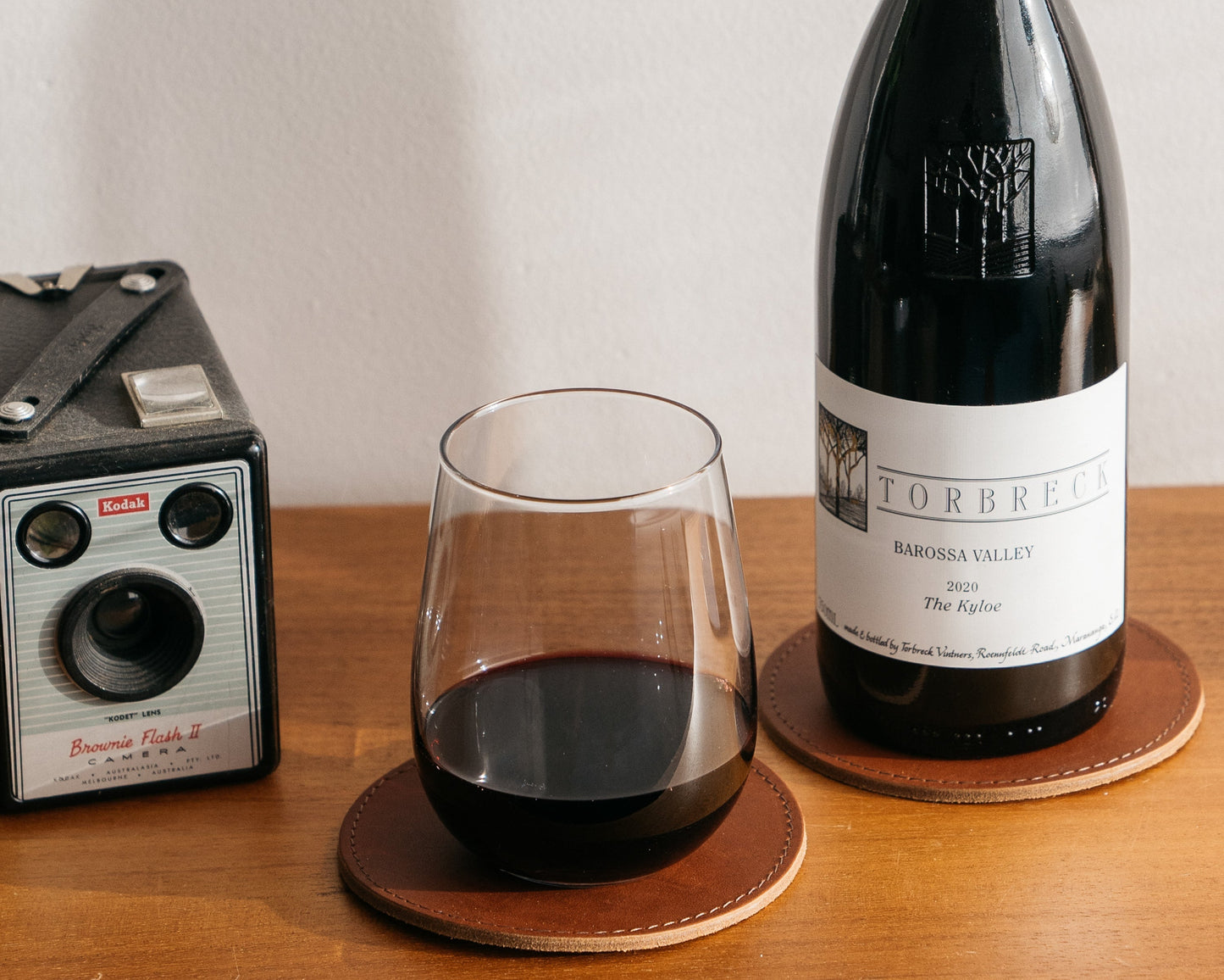 Leather coasters - heptagon - Kohutt™ | Enduring Handcrafted Goods