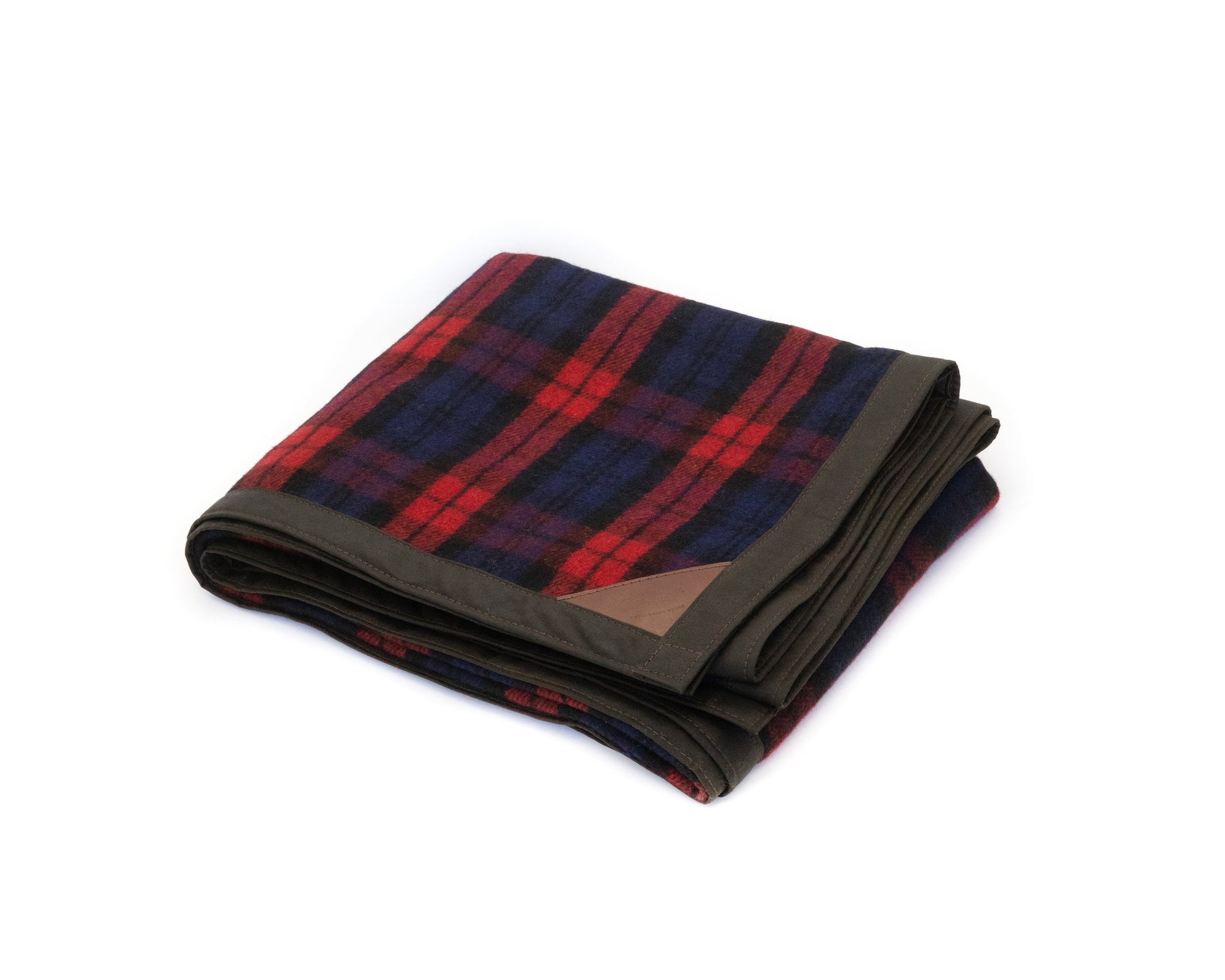 Oilskin & wool blanket in scarlet tartan - Kohutt™ - made in Tasmania