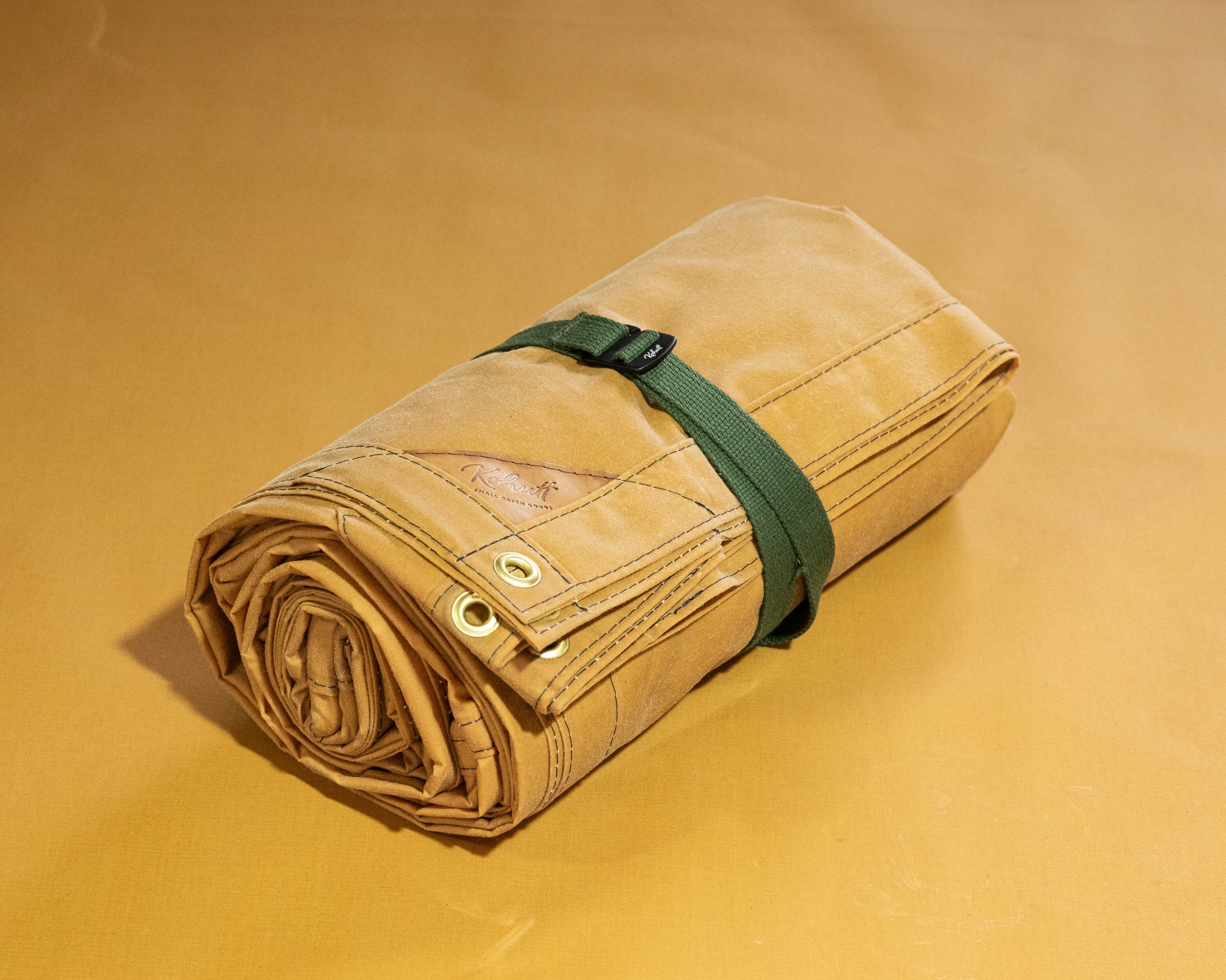 Waxed Canvas Tarp 3×4 8' x 8' SIMPLE CLASSIC tarp, waxed canvas & leather tie outs