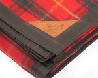 Waxed canvas & wool blanket in scarlet tartan - Kohutt™