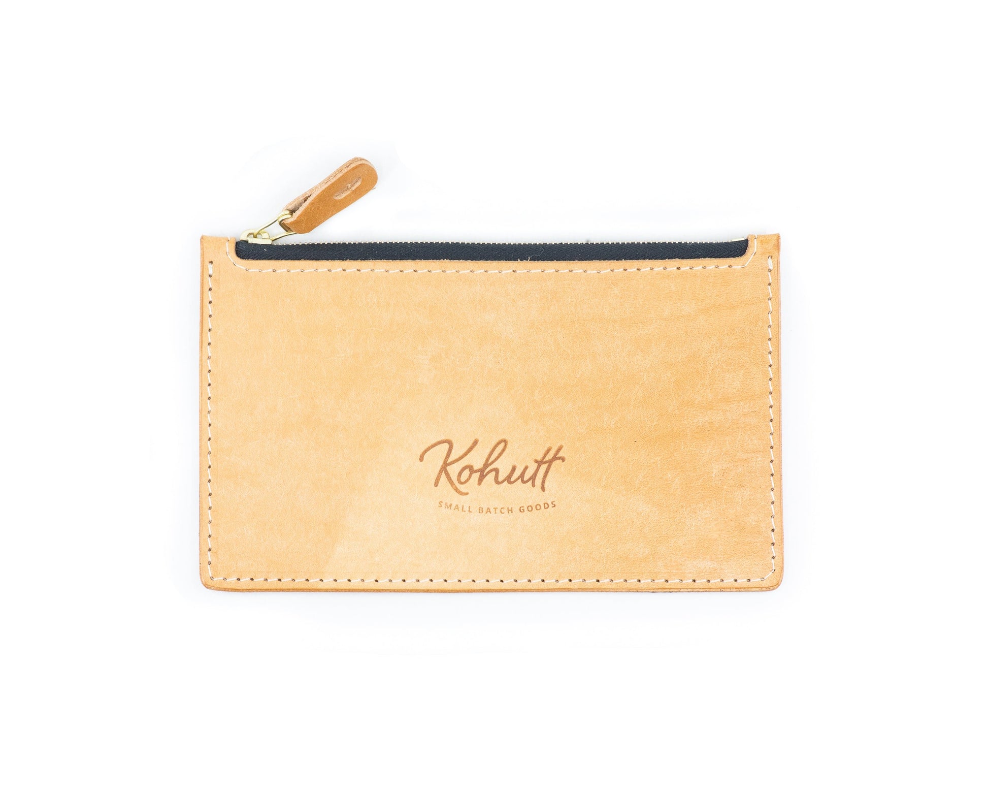 Flat leather field pouch - Kohutt™ | Borne of the Sea