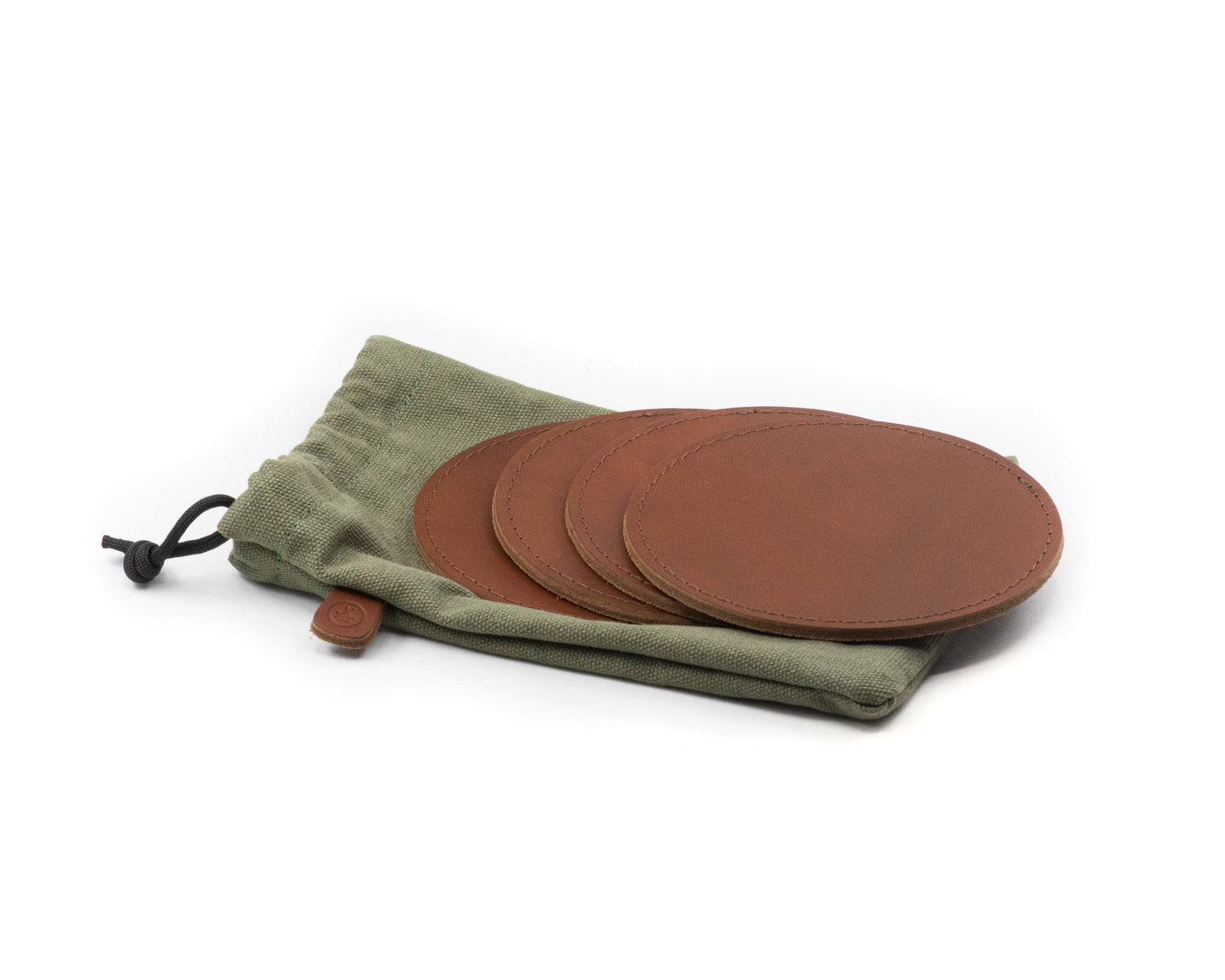 Leather coasters - heptagon - Kohutt™ | Enduring Handcrafted Goods
