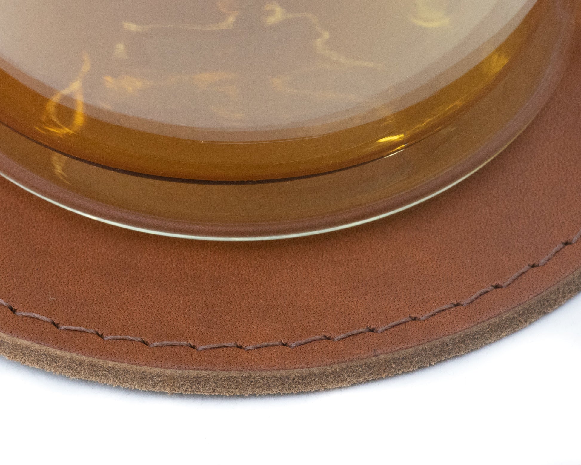 Leather coasters - square - Kohutt™ | Enduring Handcrafted Goods