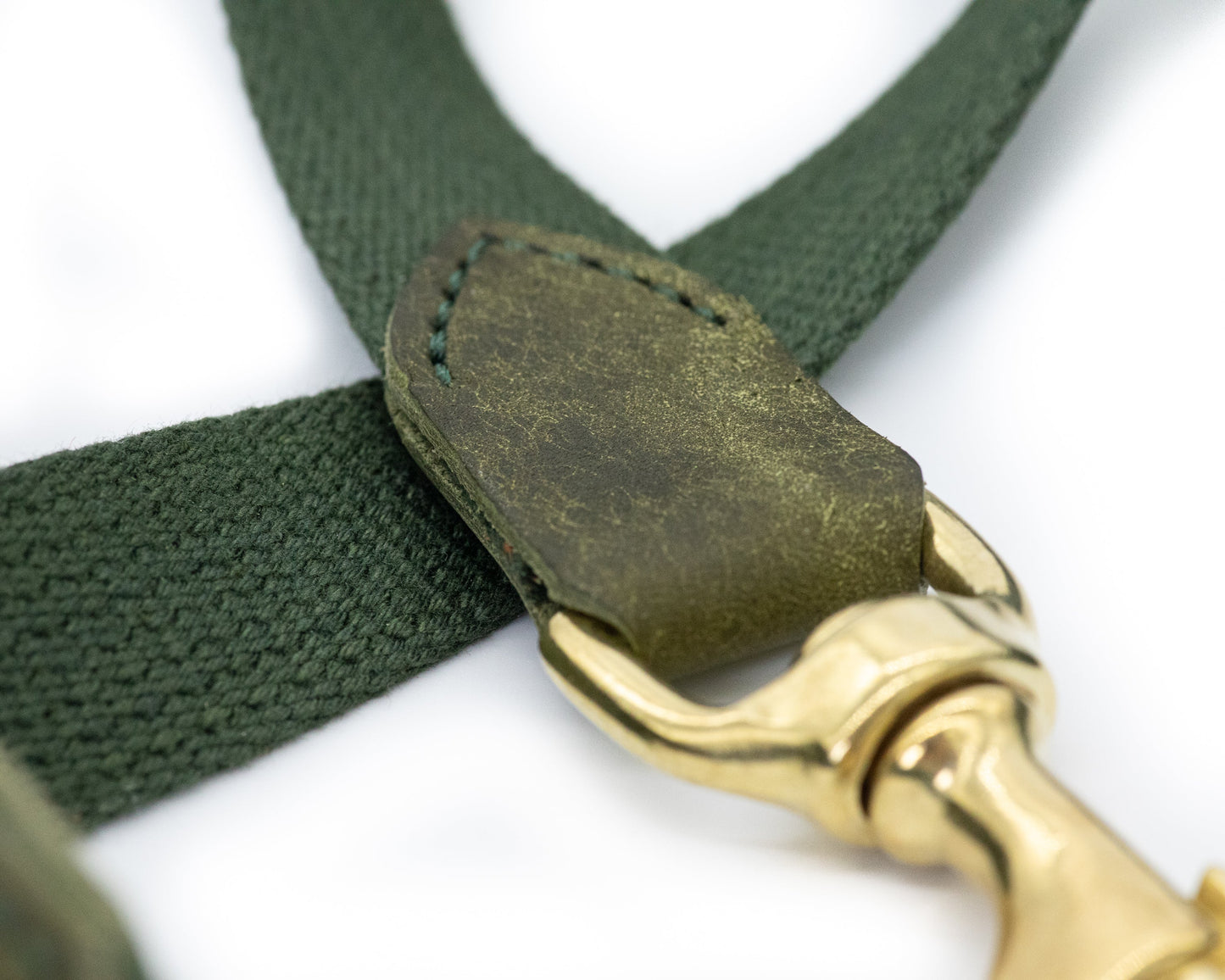 Leather, solid brass & cotton dog lead - Kohutt™ | Enduring Handcrafted Goods