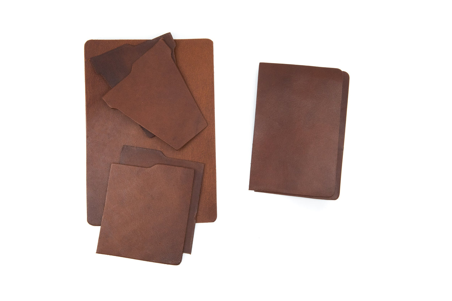 Pre-cut Kangaroo leather DIY vertical bifold slim wallet - Kohutt™ - made in Tasmania